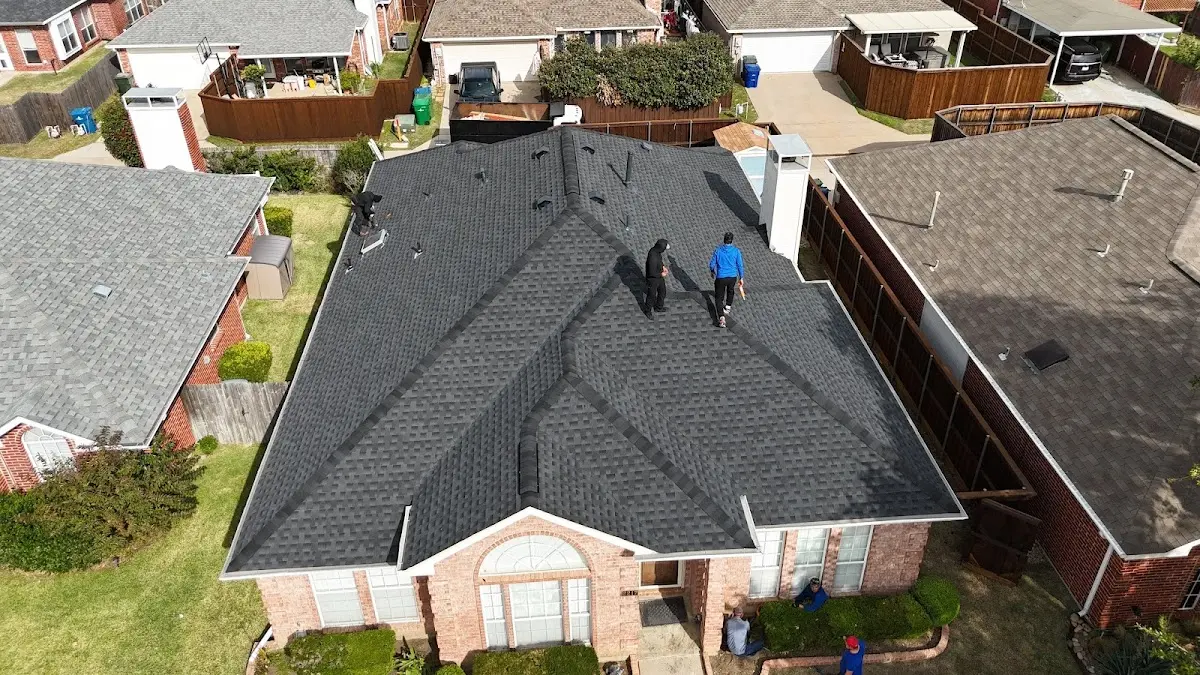 Commercial Roofing work in progress on a Chamblee property
